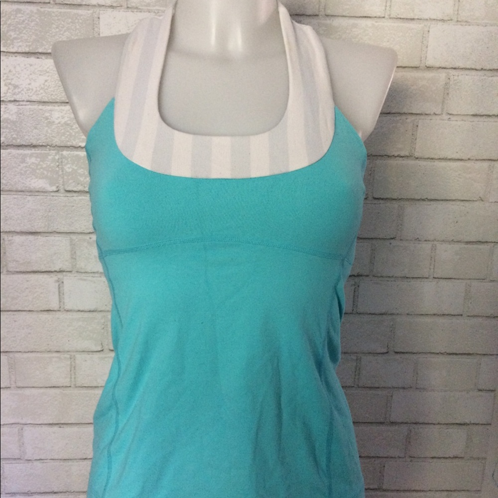 Lululemon women’s tanks teal green/ white and gray - Picture 1 of 7